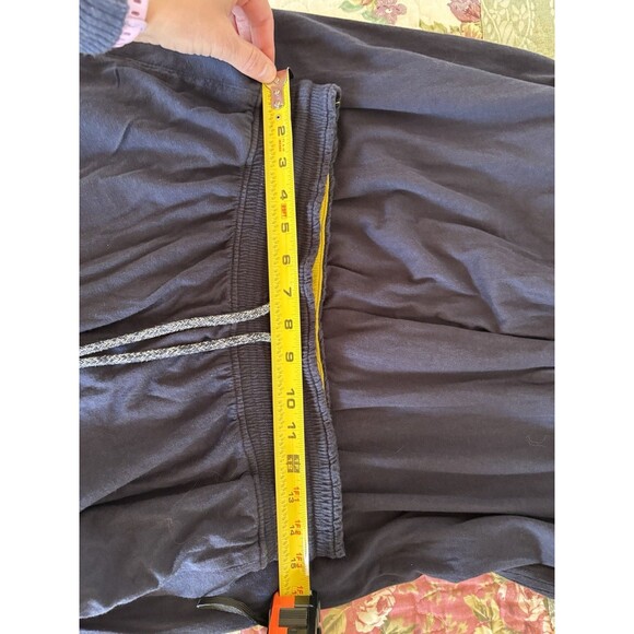Anthropologie Navy Blue Pajama Pants Size Small wide leg lounge Saturday sunday - Picture 2 of 8